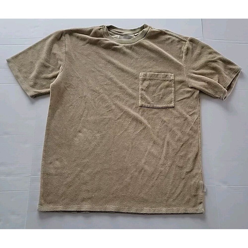 Standard/cloth Tan‎ Short Sleeve Pocketed Shirt Super Soft Made In Italy